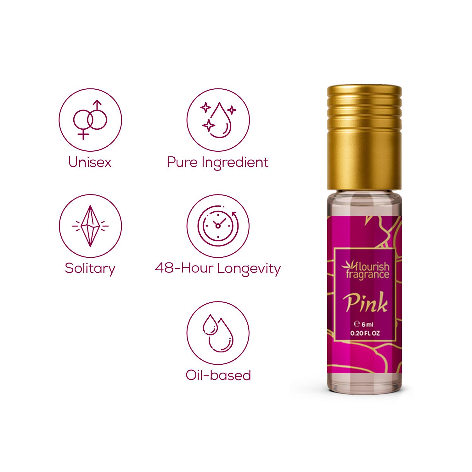 PINK ATTAR ROLL ON PERFUME FOR WOMEN