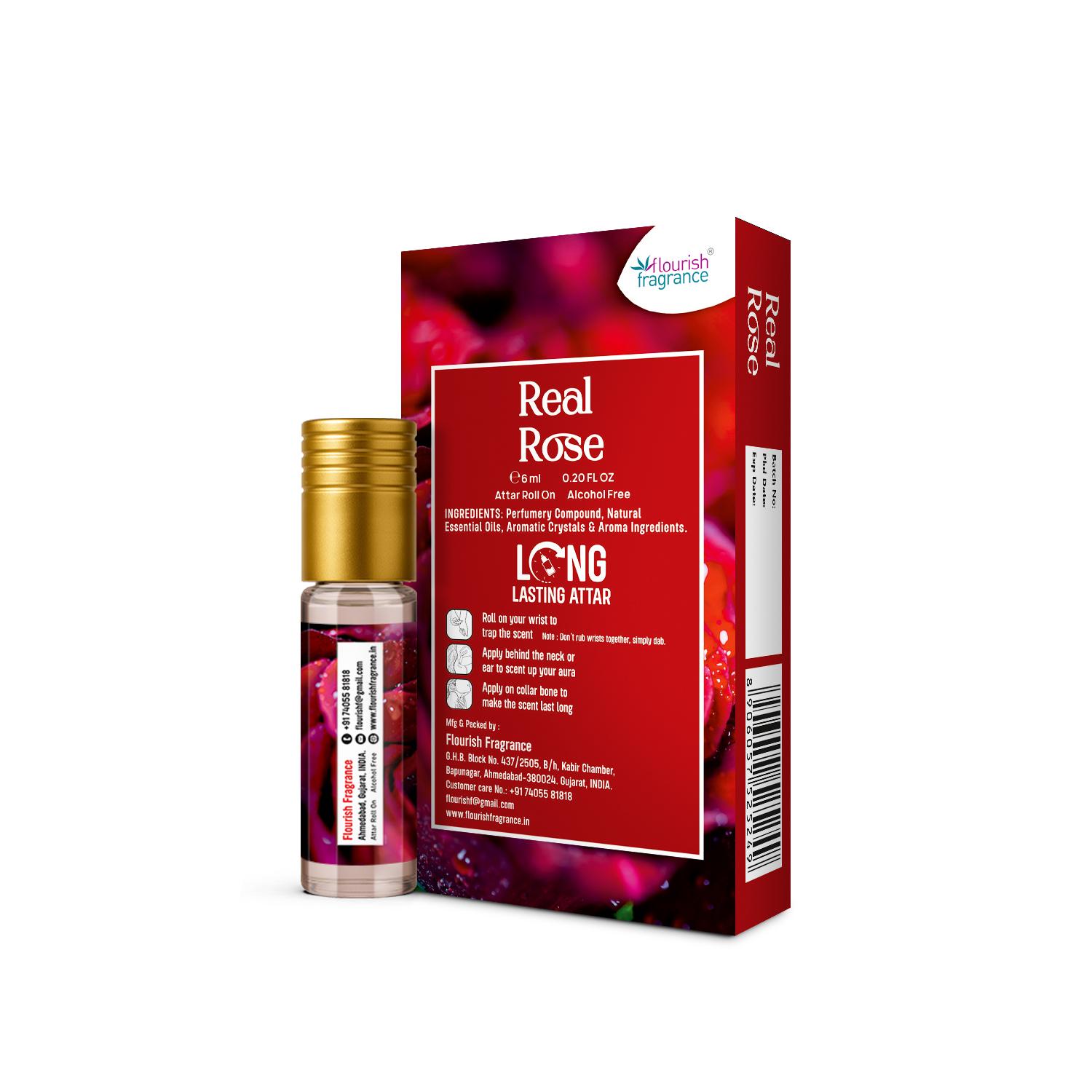 REAL ROSE ATTAR ROLL ON PERFUME