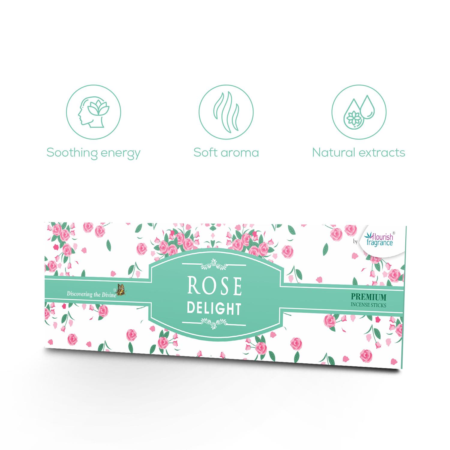 ROSE DELIGHT PREMIUM INCENSE STICKS